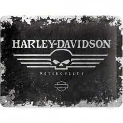 Placa "Harley-Davidson Skull"